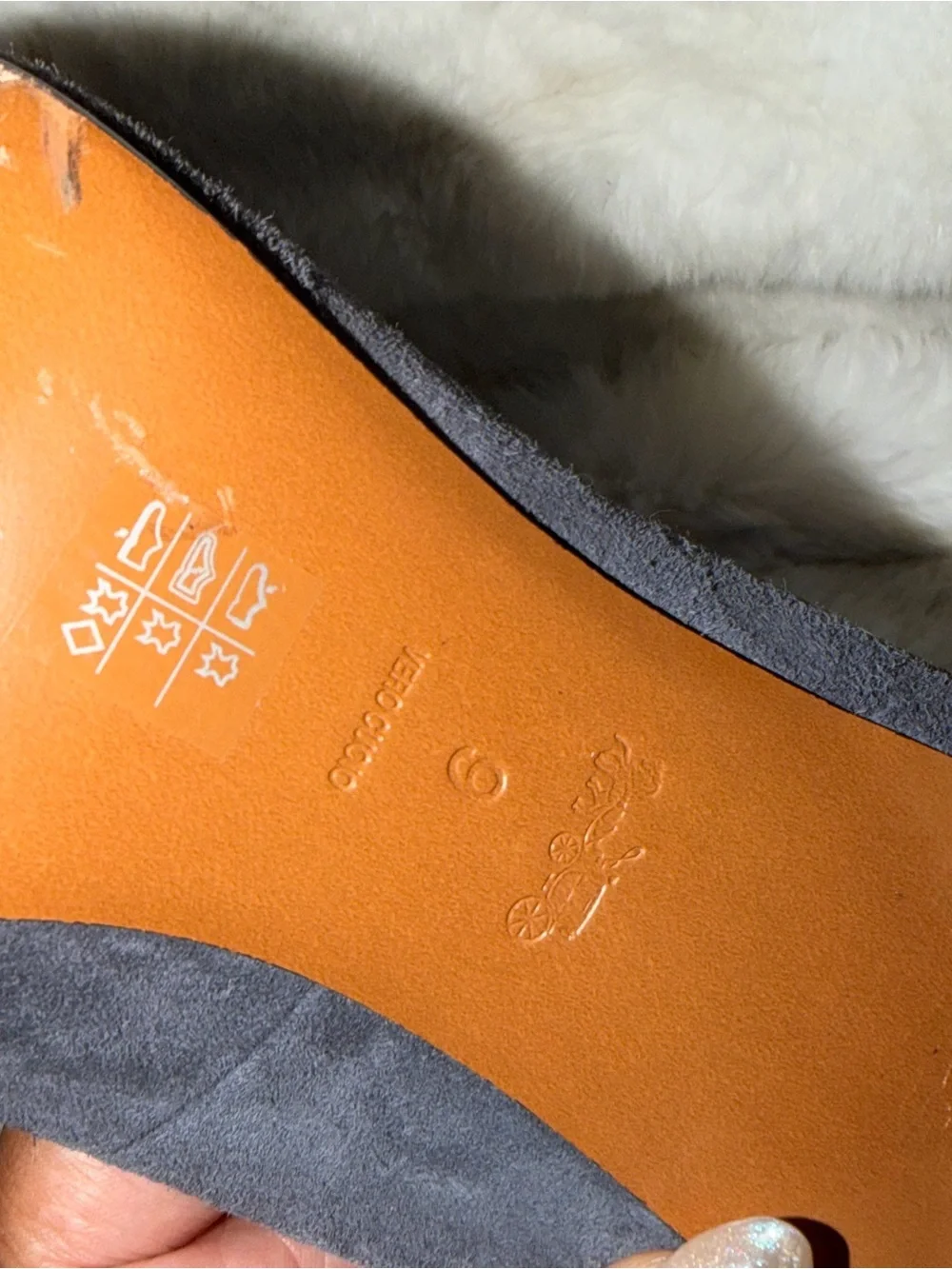 COACH Gray Waverly Suede Pumps